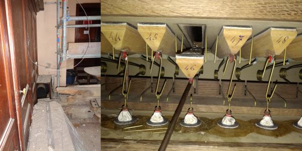 les poussières dans l'orgue