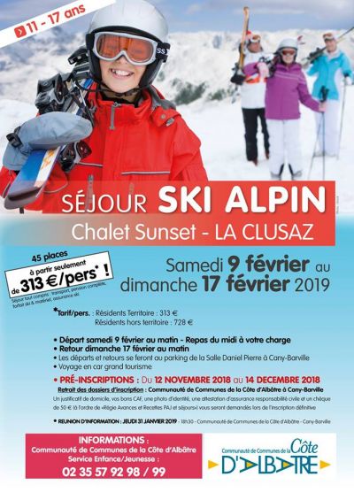 affiche la clusaz cote albâtre