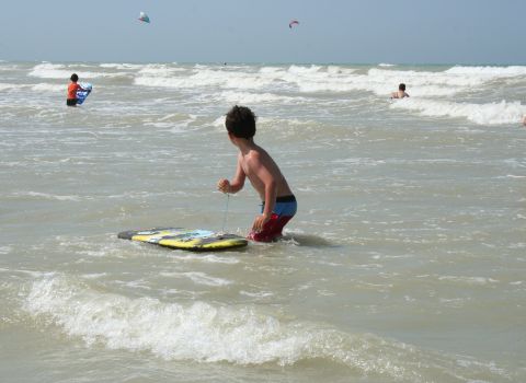 baignade à saint aubin sur mer