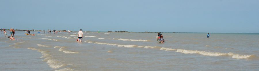 baignade à saint aubin sur mer