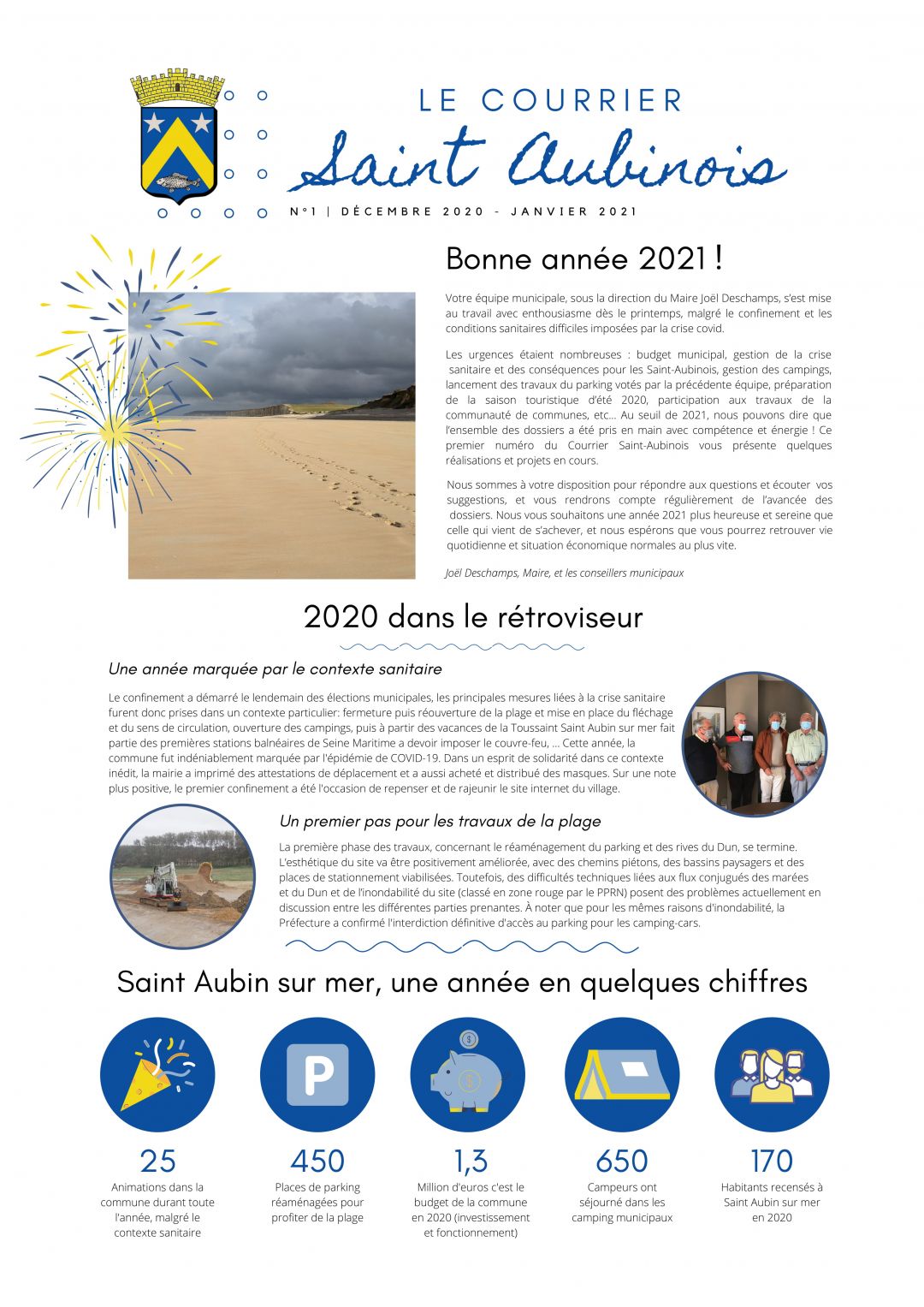 Courrier Saint Aubinois n°1 décembre 2020 page1